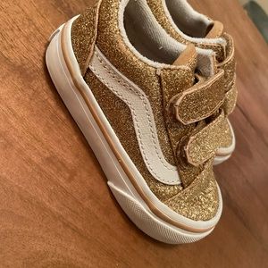 Vans Toddler Size 5 Gold